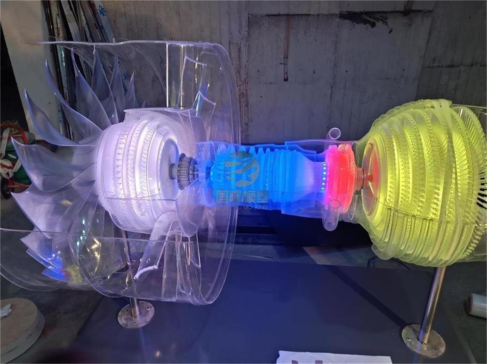 古县飞机发动机模型